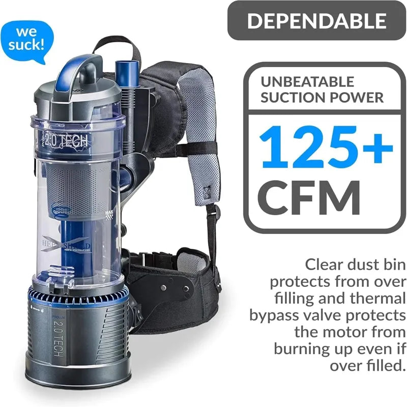 Prolux Lightweight 2.0 suction power info.