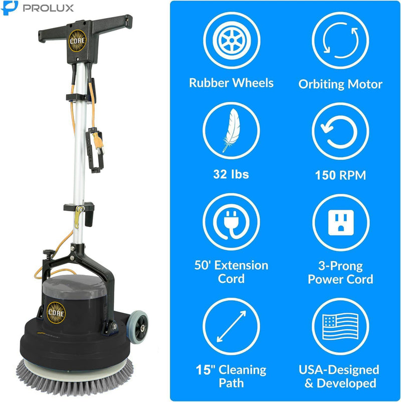 Prolux PLC13 13" Heavy Duty Single Pad Commercial Polisher Floor Buffer Machine Scrubber