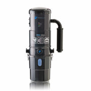 Prolux PLCCV12K central vacuum unit front view with labels.