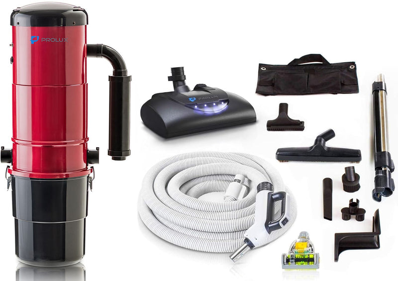 Prolux PLCCV12Kr Complete Central Vacuum Unit System with Prolux Electric Hose Power Nozzle Kit
