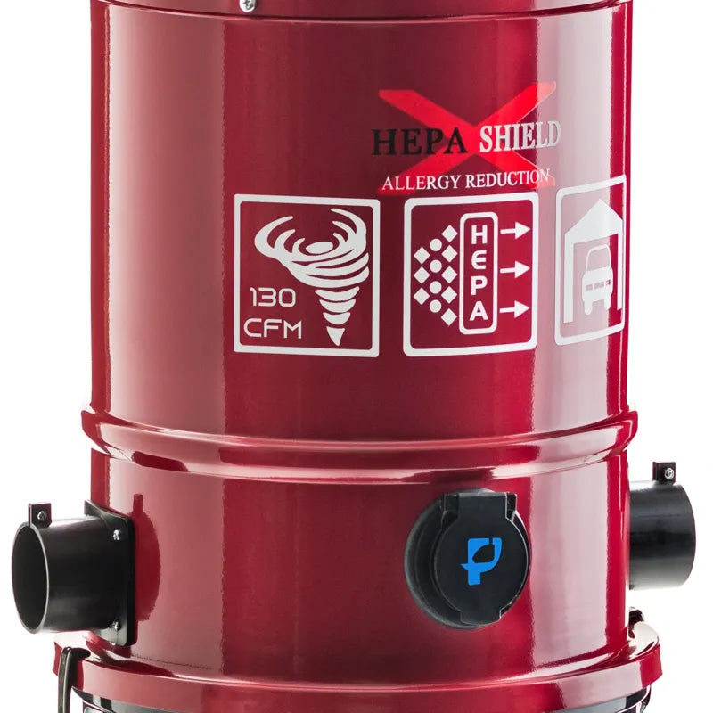 Prolux PLCCV12Kr close up of hepa labels.