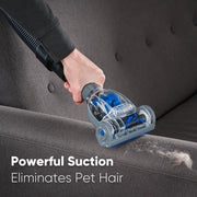 Prolux QX60 Pet Bagged Canister Vacuum pet hair removal closeup.