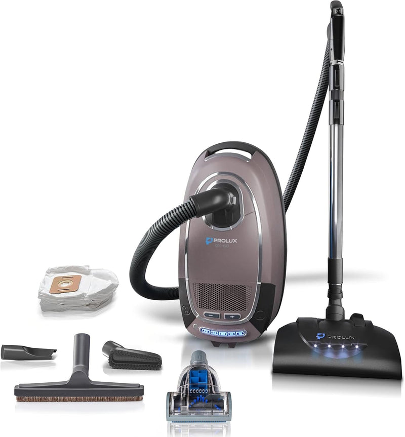 Prolux QX60 Pet Bagged Canister Vacuum with Sealed HEPA Filtration