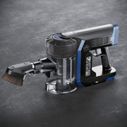 Prolux RS7 PET Cordless Handheld Stick Vacuum close up with dust brush.