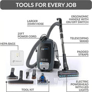 Prolux X8 Elite Backpack Vacuum Canister tools for every job.