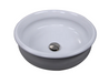 Nantucket sinks RC1000ETRN Fireclay hand-decorated vanity sink - biscayne