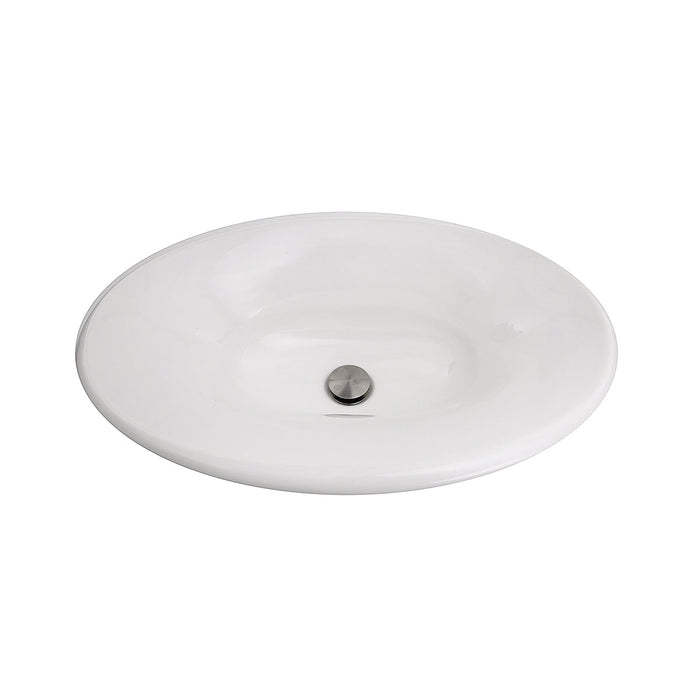 Nantucket Sinks RC70640W Tortola Italian Fireclay Vanity Sink