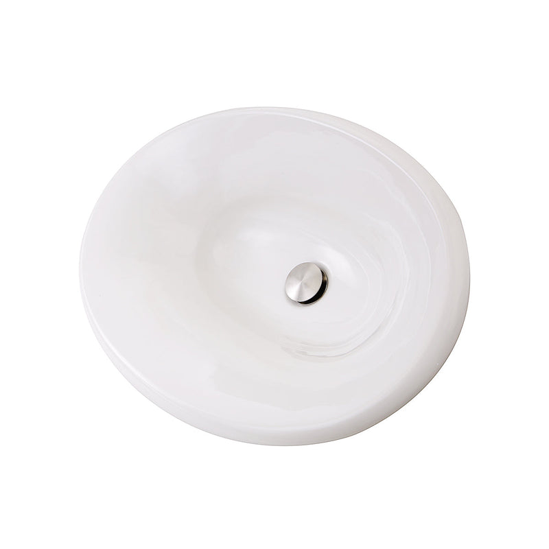 Nantucket Sinks RC70640W Tortola Italian Fireclay Vanity Sink (image 3)