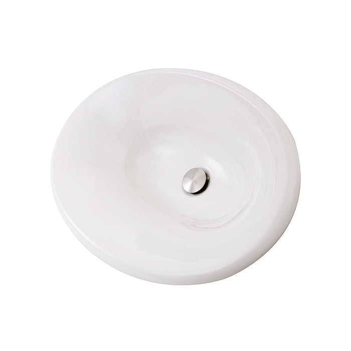 Nantucket Sinks RC70640W Tortola Italian Fireclay Vanity Sink