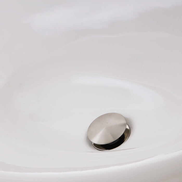 Nantucket Sinks RC70640W Tortola Italian Fireclay Vanity Sink