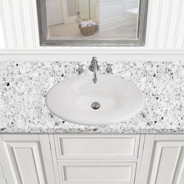 Nantucket Sinks RC70640W Tortola Italian Fireclay Vanity Sink (image 6)