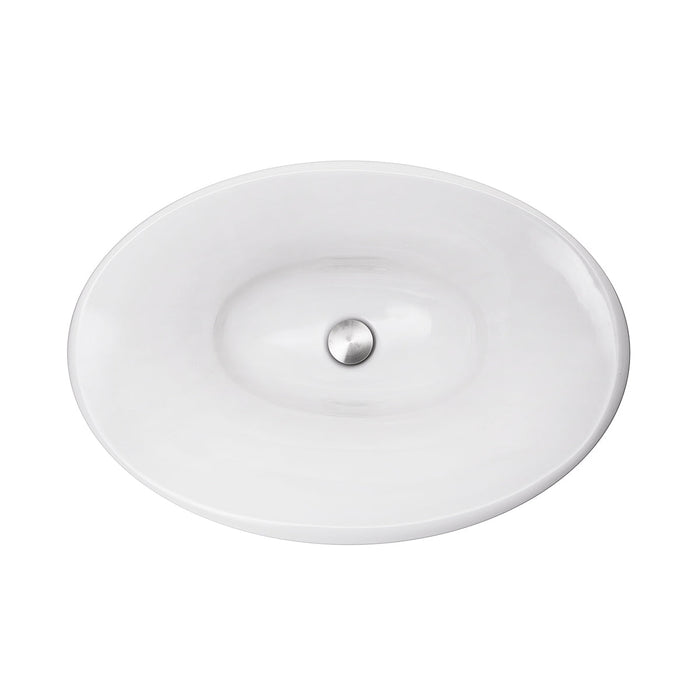 Nantucket Sinks RC70640W Tortola Italian Fireclay Vanity Sink