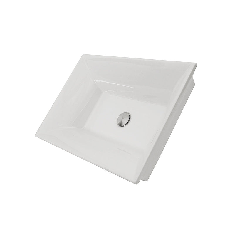 Nantucket Sinks RC73040W Cannes Italian Fireclay Vanity Sink (image 2)