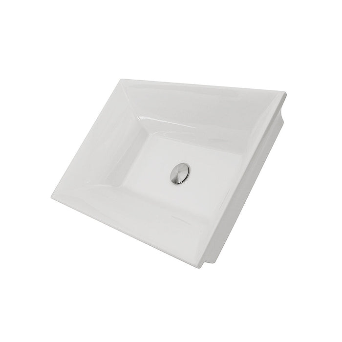 Nantucket Sinks RC73040W Cannes Italian Fireclay Vanity Sink