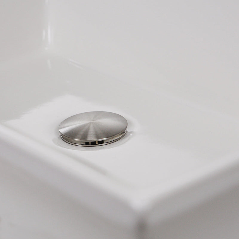 Nantucket Sinks RC73040W Cannes Italian Fireclay Vanity Sink (image 3)