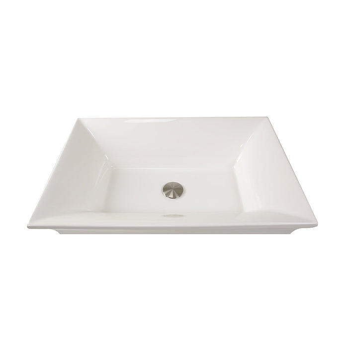Nantucket Sinks RC73040W Cannes Italian Fireclay Vanity Sink