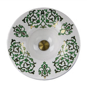 Nantucket Sinks Lugano Fireclay Hand-decorated Vanity Sink