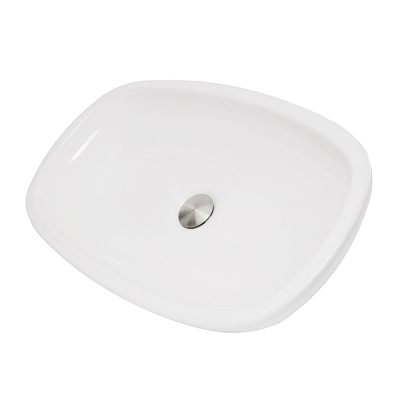 Nantucket Sinks RC79041W Portofino Italian Fireclay Vanity Sink (image 2)