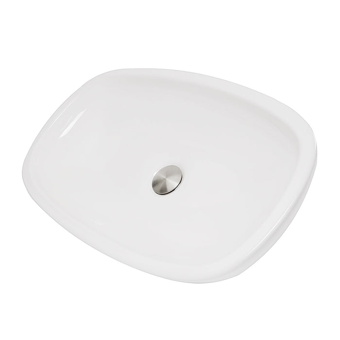 Nantucket Sinks RC79041W Portofino Italian Fireclay Vanity Sink