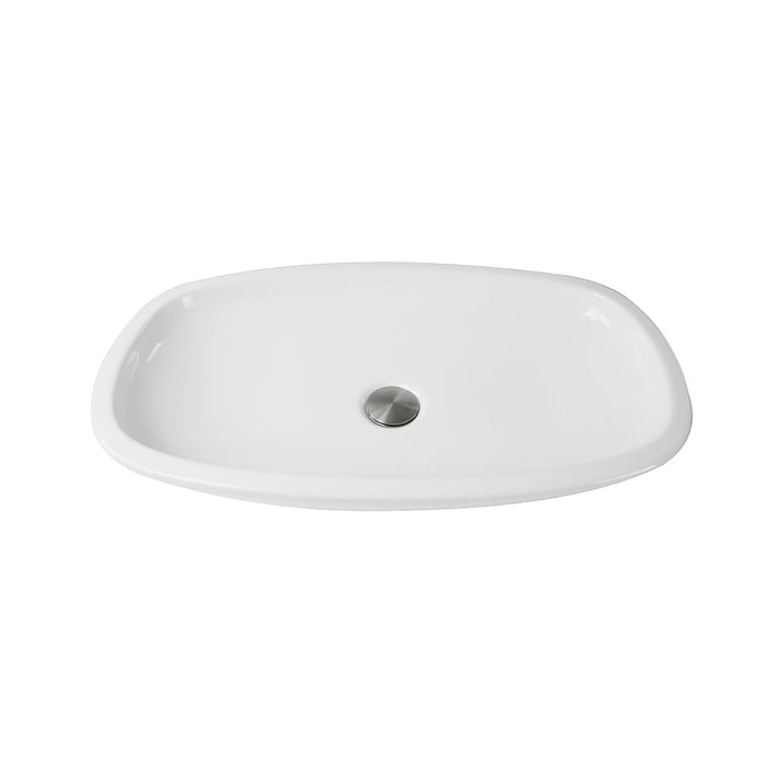Nantucket Sinks RC79041W Portofino Italian Fireclay Vanity Sink
