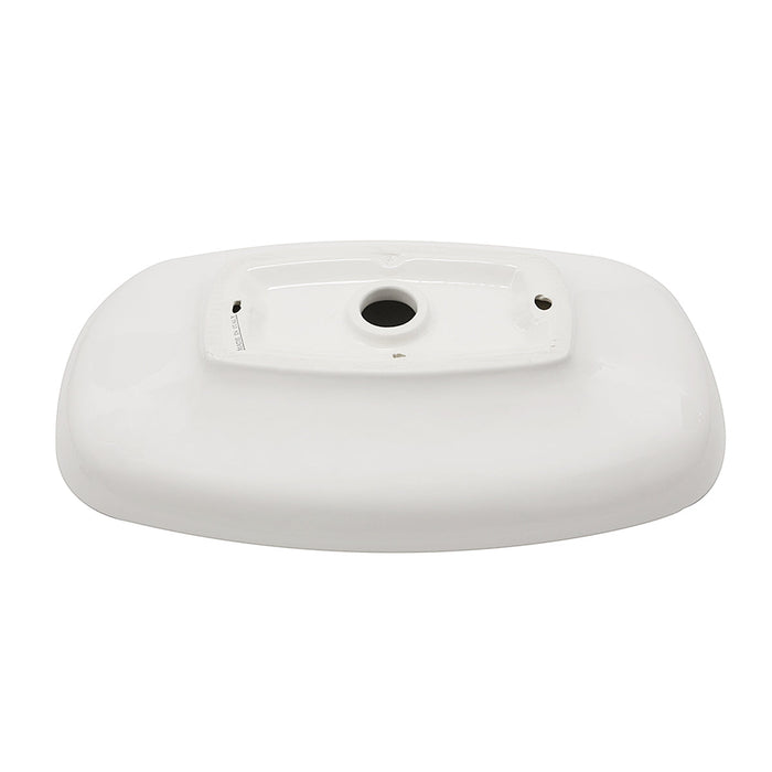 Nantucket Sinks RC79041W Portofino Italian Fireclay Vanity Sink