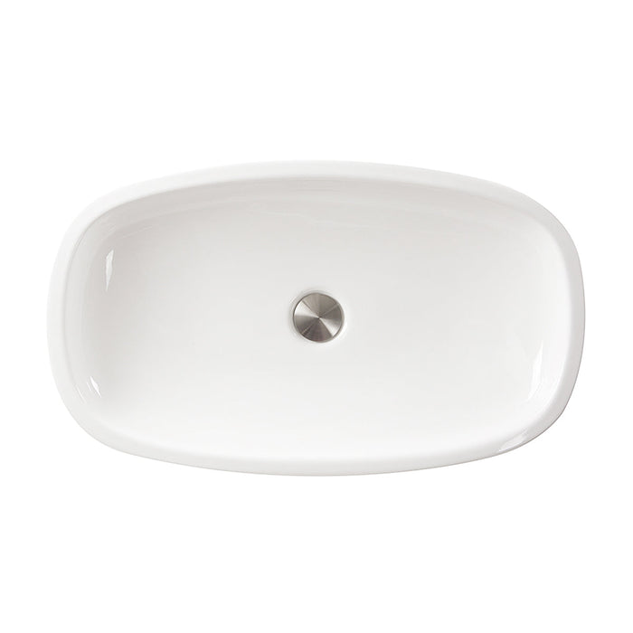 Nantucket Sinks RC79041W Portofino Italian Fireclay Vanity Sink