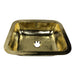 Nantucket Sinks 17.5" X 14.5" Hammered Brass Rectangle Undermount Bar Sink - Parent