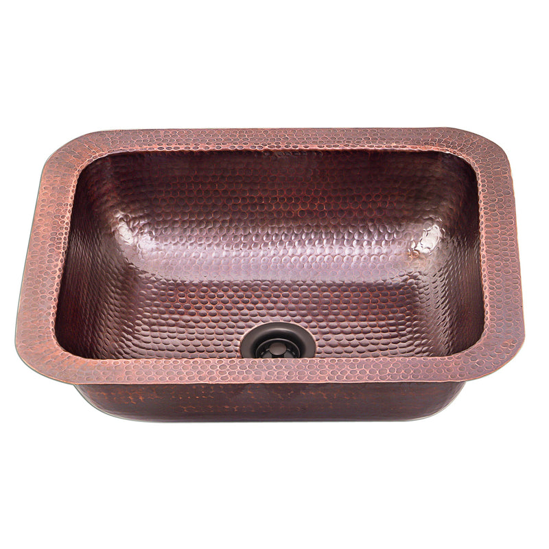 Nantucket Sinks REHC-2.5 Hammered Rectangle Bar Sink (image 3)