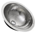 Nantucket Sinks RLS-OF RLS-OF 16.875 Inch Hand Hammered Stainless Steel Round Undermount Bathroom Sink With Overflow