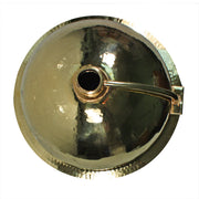 Nantucket Sinks 13" Hand Hammered Brass Round Undermount Bathroom Sink w/Overflow (image 2)