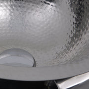 Nantucket Sinks ROS-OF ROS-OF 13" Hand Hammered Stailess Steel Round Undermount Bathroom Sink With Overflow (image 3)