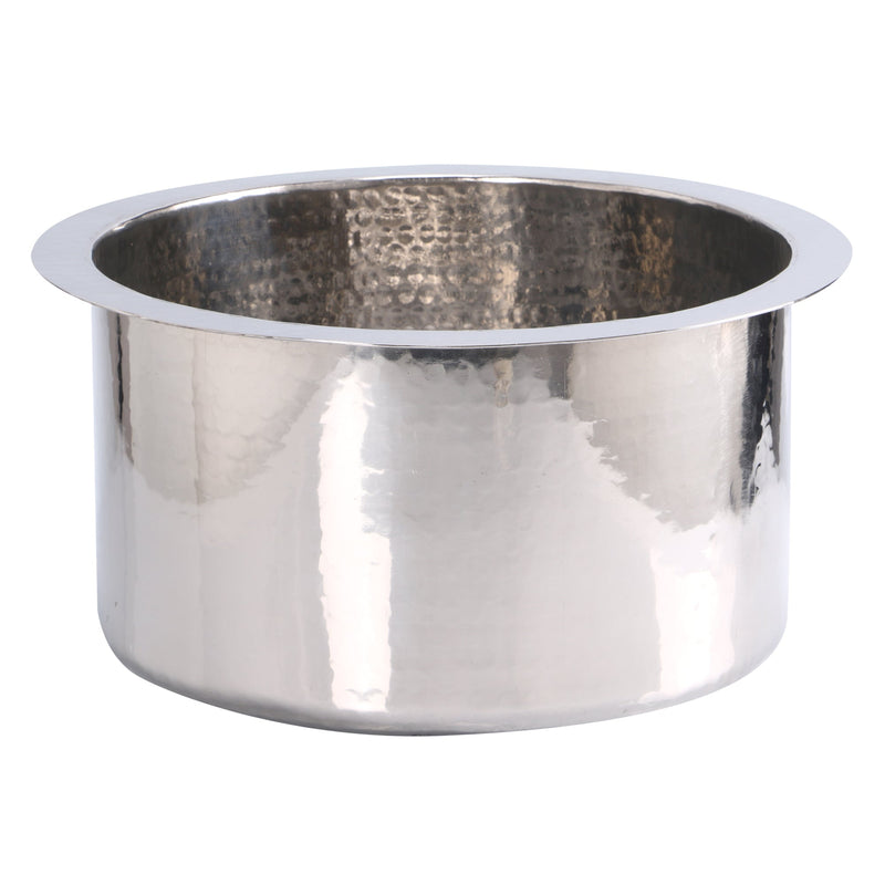 Nantucket Sinks RS15 15" Hand Hammered Round Bar Sink (image 3)