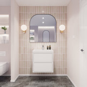 Saggia 24" Floating Vanity with Sink Set in Gloss White