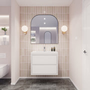 Saggia 30" Floating Vanity with Sink Set in Gloss White