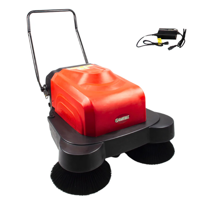 SANITMAX 41.3" Walk-behind Floor Sweeper with Water Sprinklers SM1050B