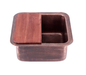 Nantucket Sinks SQRC-7PS 16.625 inch copper square dualmount bar sink and cutting board