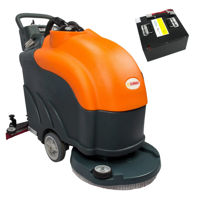 SUNMAX 22" Walk-behind Commercial Floor Scrubber Dryer Machine RT50