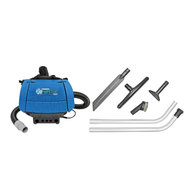 Sandia Super Hipster 6 Quart Hip Vacuum multiple attachments.