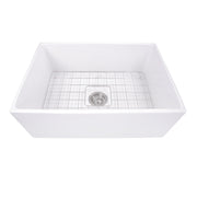 Nantucket Sinks T-FCFS27 27" Farmhouse Fireclay Sink with Drain and Grid (image 2)