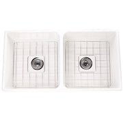 Nantucket Sinks T-FCFS36-DBL 36" Double Bowl Farmhouse Sink with Drains and Grids (image 2)