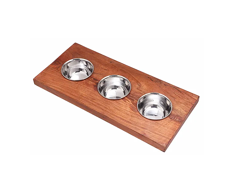 Nantucket sinks T20-CSRD3 Prep station 3 piece round condiment server