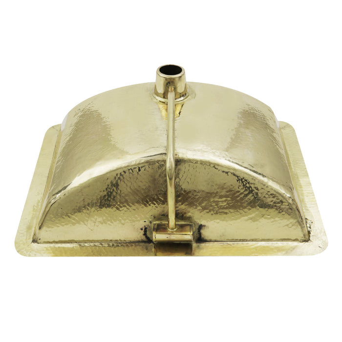 Nantucket Sinks TRB-1914-OF TRB-1914-OF - 21" Hand Hammered Brass Rectangle Undermount Bathroom Sink with Overflow