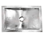 Nantucket Sinks TRS-OF Hammered Rectangle Undermount Bathroom Sink (image 3)