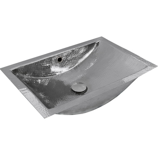Nantucket Sinks TRS-OF Hammered Rectangle Undermount Bathroom Sink