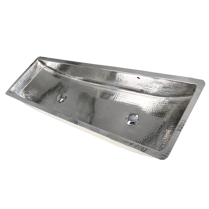 Nantucket Sinks TRS48-OF Double Trough Undermount Bathroom Sink