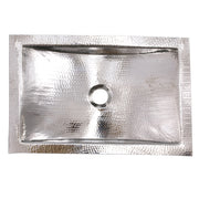 Nantucket Sinks TRS Hand Hammered Stainless Steel Rectangle Undermount Bathroom Sink (image 2)