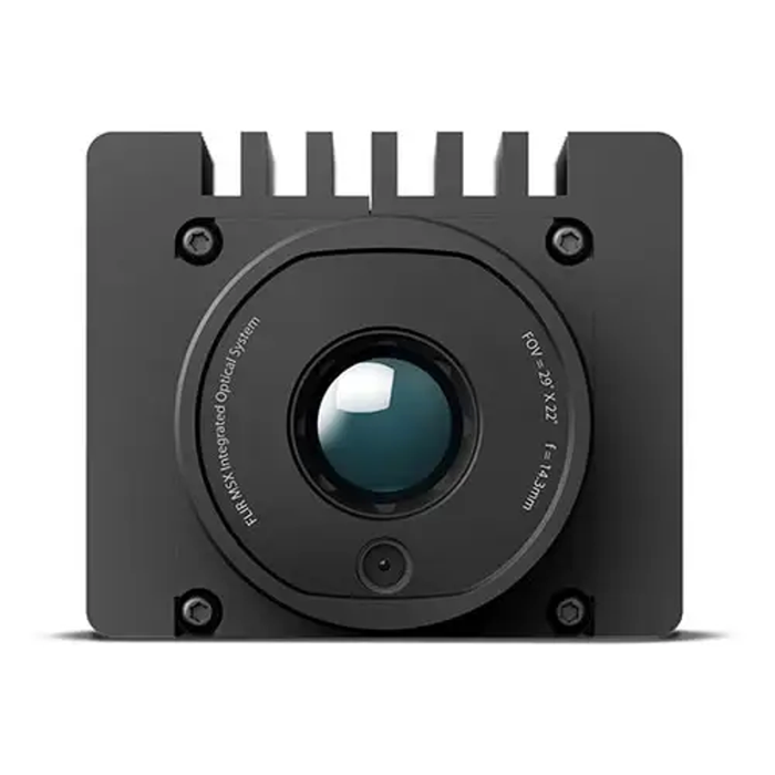 Teledyne FLIR A50 RD KIT 51 front view lens focused black metal frame.