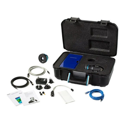 Teledyne FLIR A500 PRO open case kit thermal camera cables and accessories.