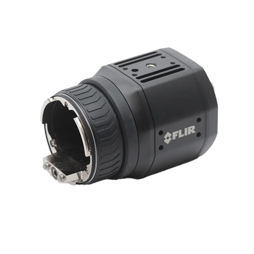 Teledyne FLIR A500 SS DFOV 42 24 angled view black housing metal mount.