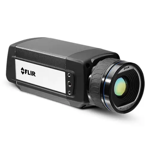 Teledyne FLIR A655SC angled view black body large lens.